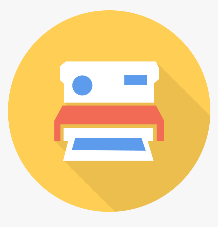 Polaroid Icon - Flat Polaroid Icon, HD Png Download