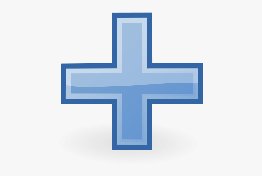 Add Plus Symbol Join Sum Sign Blue Picture Icon - Add Symbol, HD Png Download