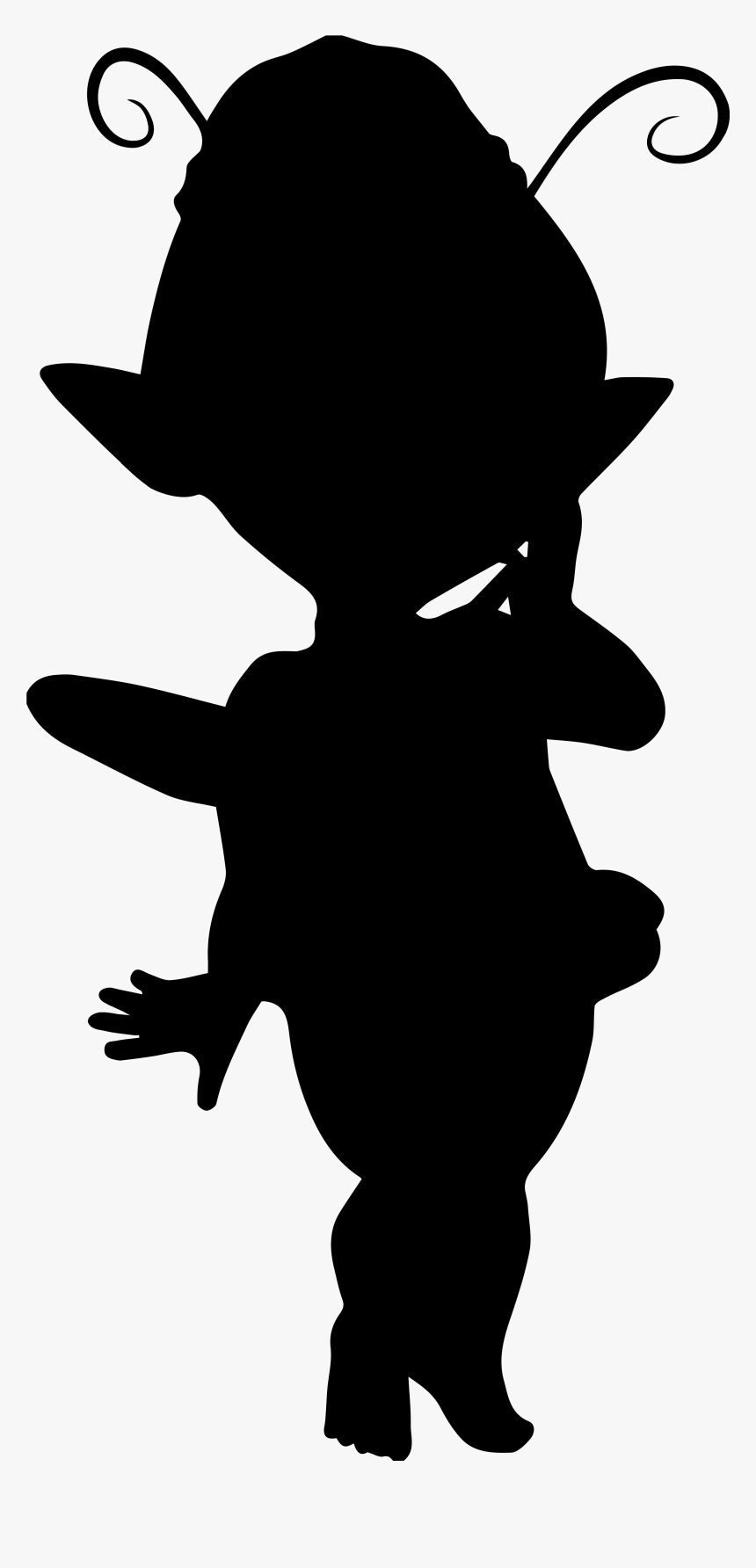 Halloween Clipart Fairy - Transparent Background Silhouette Fairy Transparent, HD Png Download