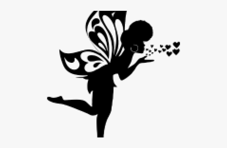 Fairy Silhouette - Transparent Butterfly Vector Png, Png Download