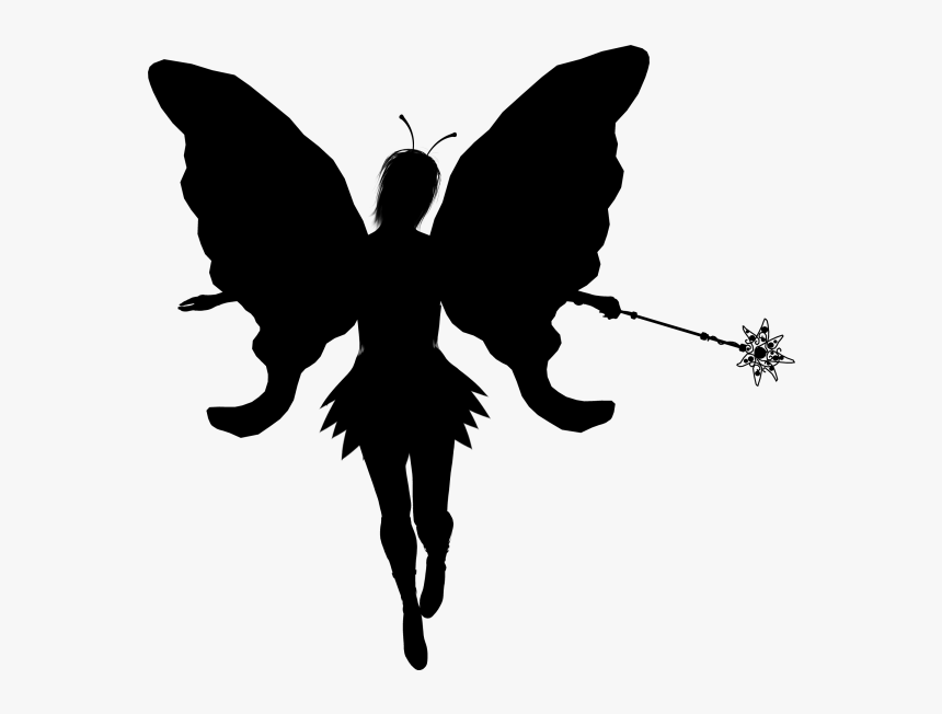 Fairy Silhouette Clip Art - Silhouette Clipart Of Fairies, HD Png Download