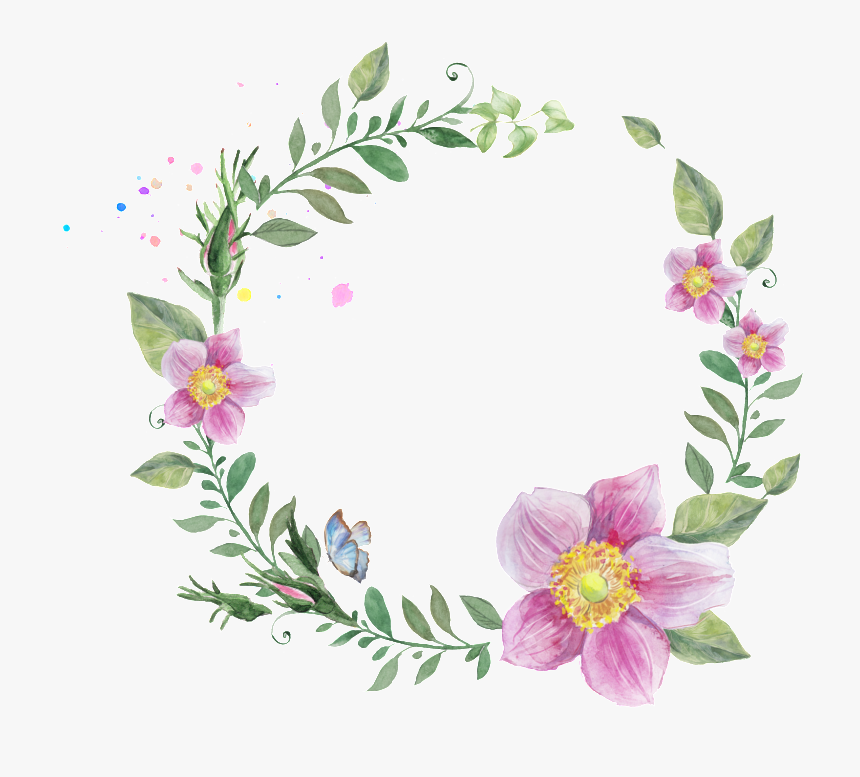 Sen Elegant Hand Painted Garland Decorative Elements - Wishing Well Sign Wedding, HD Png Download