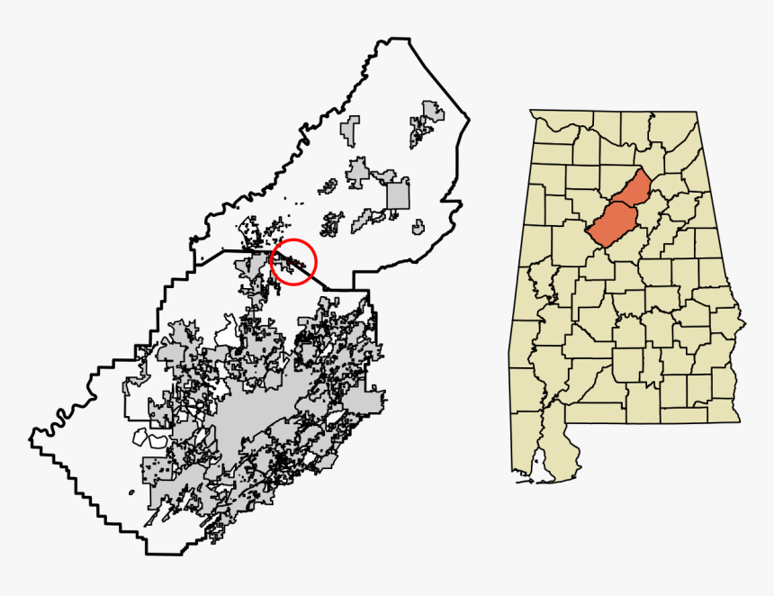 Albertville Al On Map, HD Png Download