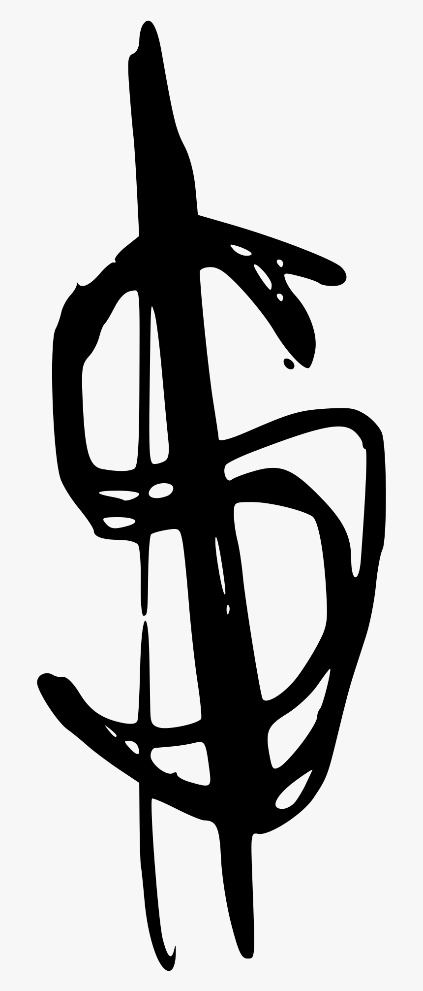 Cash Crap Clip Arts - Dollar Sign Drawing Png, Transparent Png