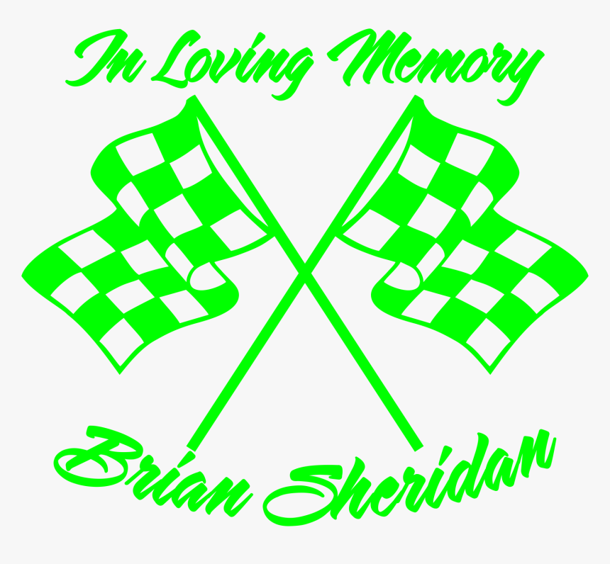 In Loving Memory Brian Sheridan - Finish Line Flag Png, Transparent Png
