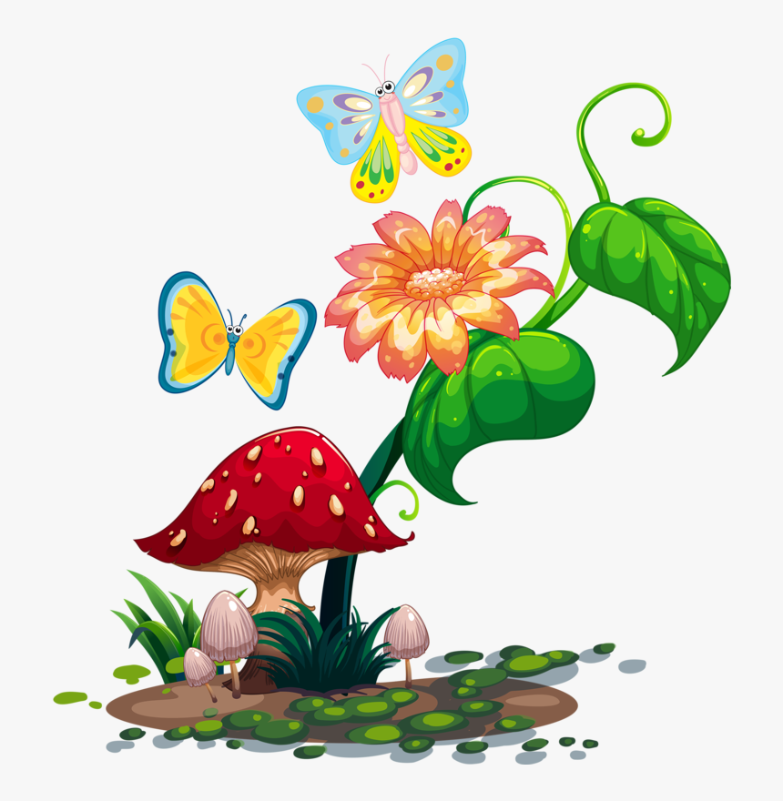 Png Pinterest Mushrooms - Clip Art Fairy Garden, Transparent Png