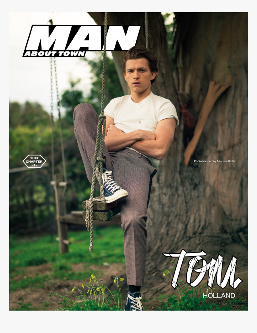 Tom Holland Covers Man About Town - Man About Town Tom Holland, HD Png Download