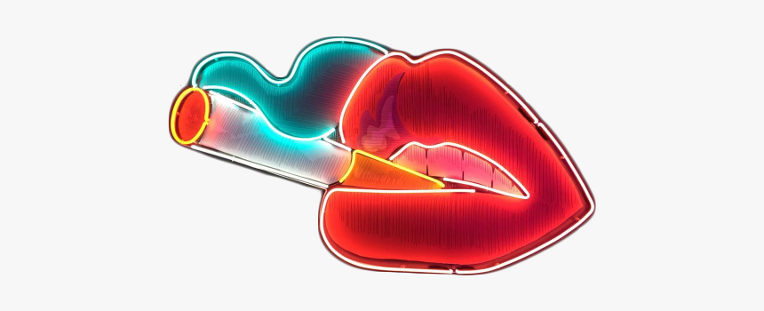 #smoke #cigarette #vape #cloud #red #blue #orange #white - Transparent Background Neon, HD Png Download