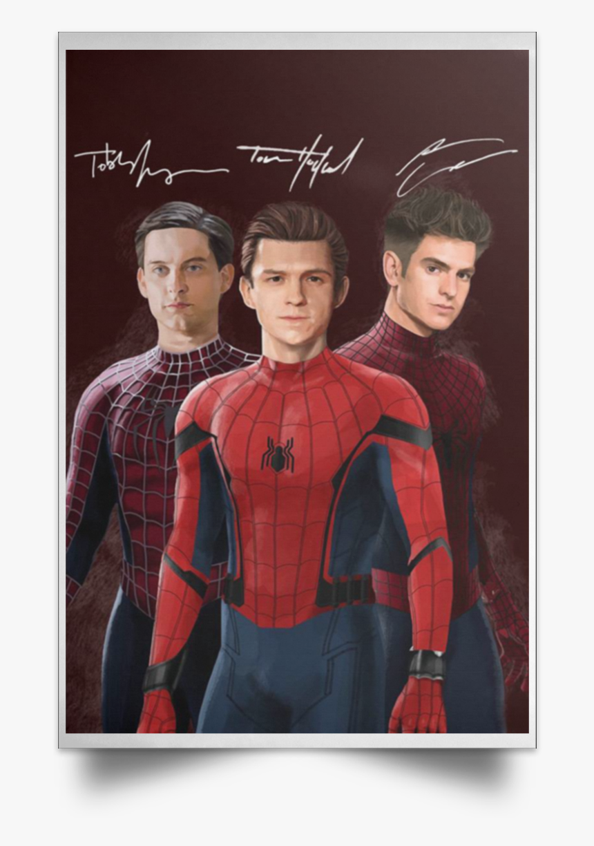 Spider Verse Tobey Maguire Andrew Garfield Tom Holland, HD Png Download