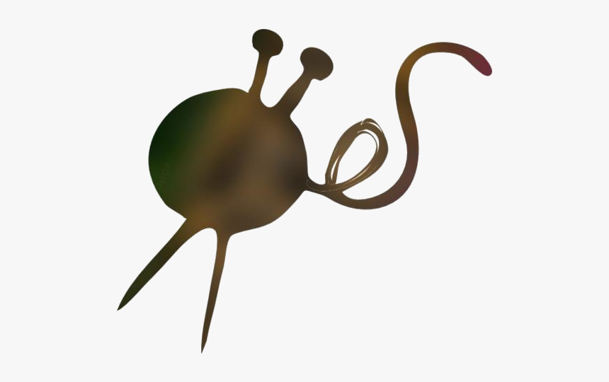 Transparent Tailor Needle Thread Png Image - Knitting Needle And Yarn Silhouette, Png Download