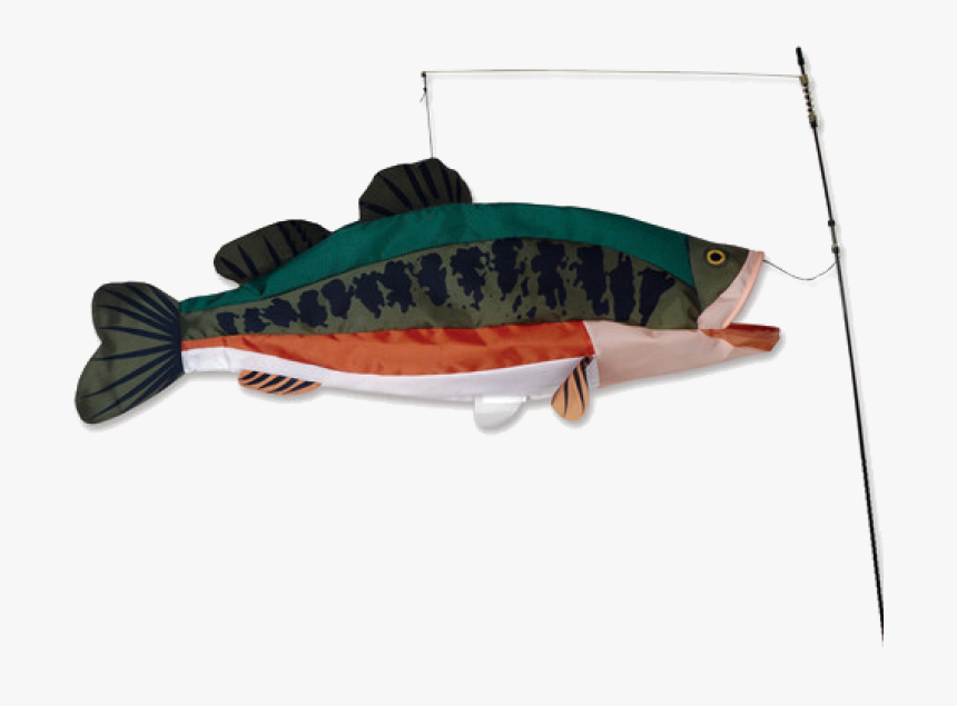 Image Of Large Mouth Bass Swimming 3d Fish - 3d Fish Kite, HD Png Download