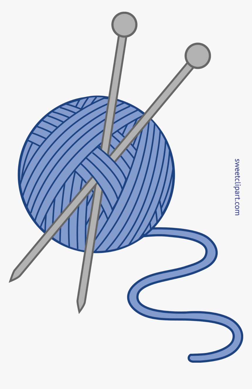 Transparent Needle And Thread Png - Knitting Needles Clip Art, Png Download