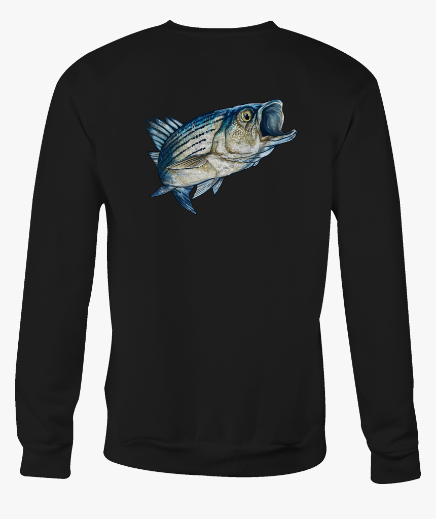 Fishing Crewneck Sweatshirt Bass Fish Shirt For Men - Bass, HD Png Download