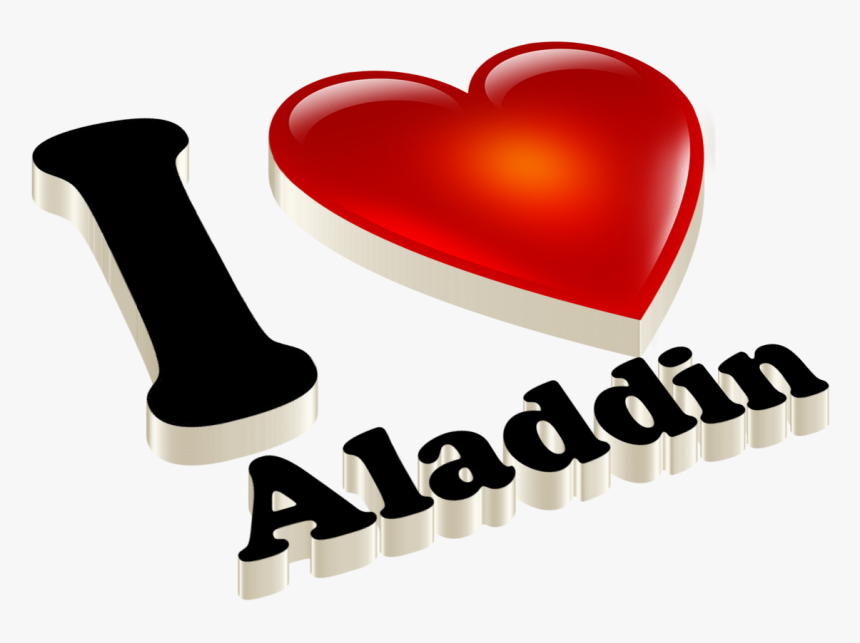 Aladdin Heart Name Transparent Png - Jain Name, Png Download