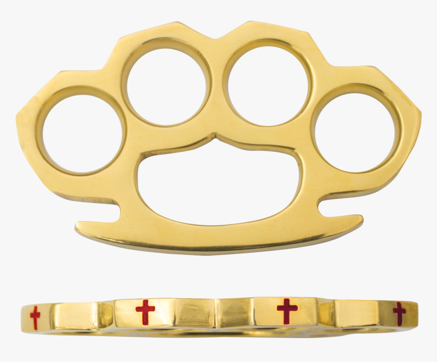 Transparent Cross Design Png - Cross Brass Knuckles, Png Download