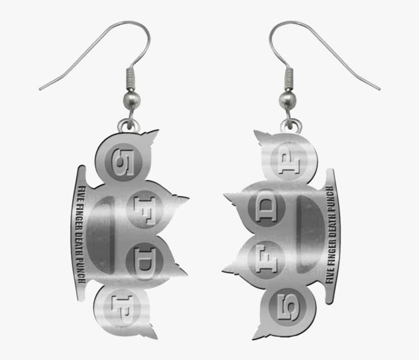 Brass Knuckle Earrings - Earrings, HD Png Download