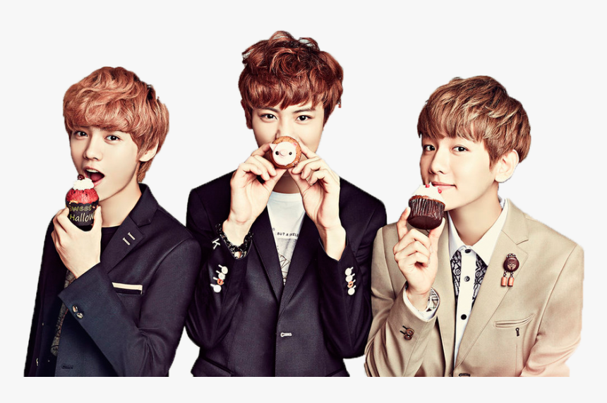 Luhan Chanyeol Baekhyun Exo Amirasone Png Exo Luhan - Exo Chanyeol Baek Hyun, Transparent Png