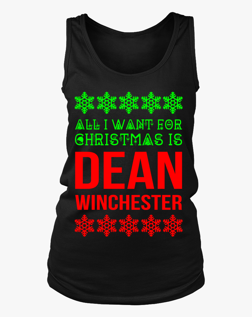 All I Want For Christmas Is Dean Winchester - Active Tank, HD Png Download