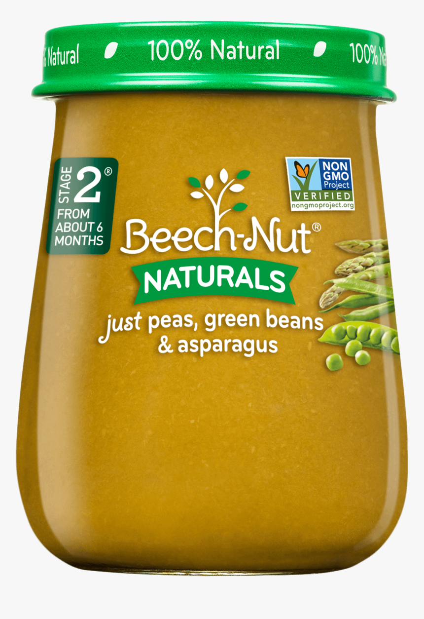 Naturals Just Peas, Green Beans & Asparagus Jar - Asparagus Baby Food, HD Png Download