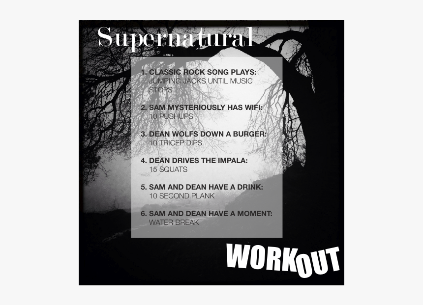 Cropped - Supernatural Tv Workout, HD Png Download