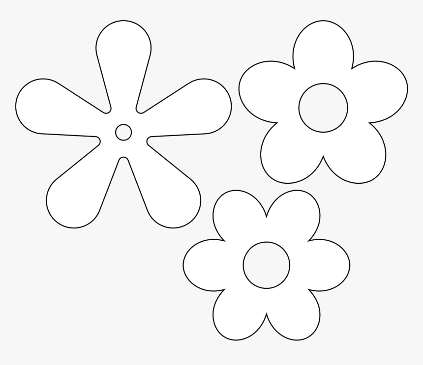 Retro Flower Icon - Flower Icon Png White, Transparent Png