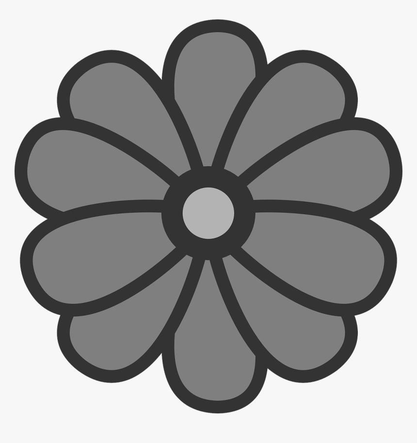 Simple Flowers Colouring Sheets, HD Png Download