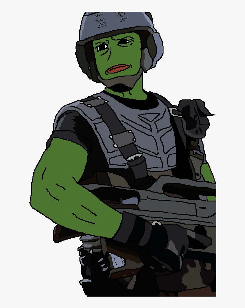 Starship Troopers Pepe , Png Download - Pepe Frog Starship Troopers, Transparent Png