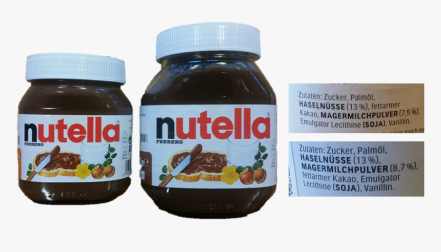 Nutella Von Ferrero Eine Untersuchung Der Verbraucherzentrale - Nutella Price In Italy, HD Png Download
