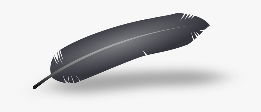 Feather Crow Raven Quill Png Image - Black Feather Clip Art, Transparent Png