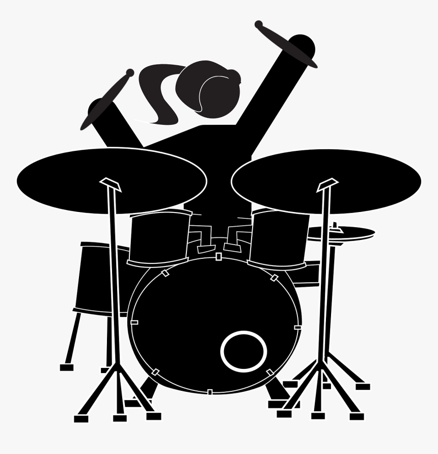 Girl Drummer Clip Art, HD Png Download