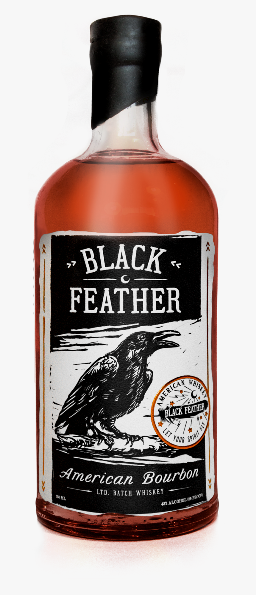 Black Feather Bourbon, HD Png Download