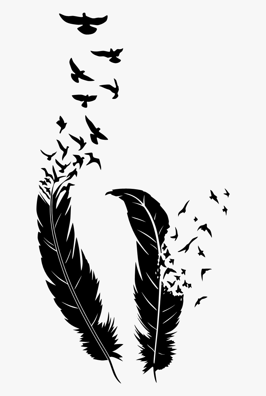 Birds001 Trans Black, HD Png Download