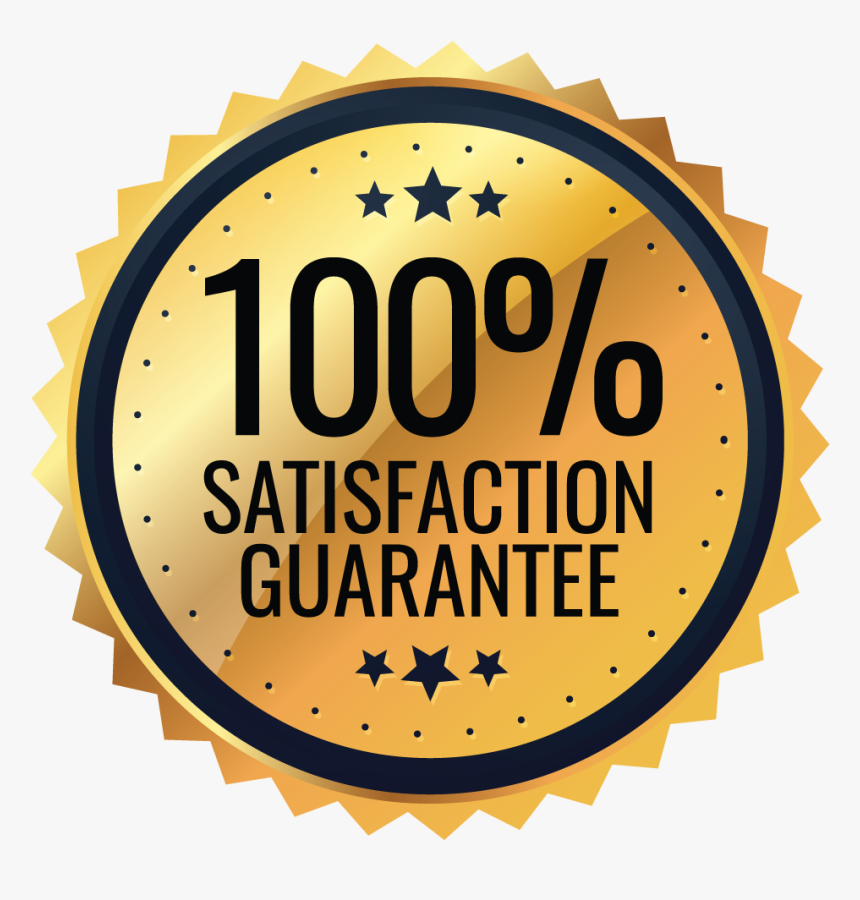 100% Satisfaction Guaranteed - Circle, HD Png Download