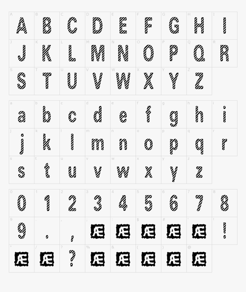 Candy Download Characters - Slash Font, HD Png Download