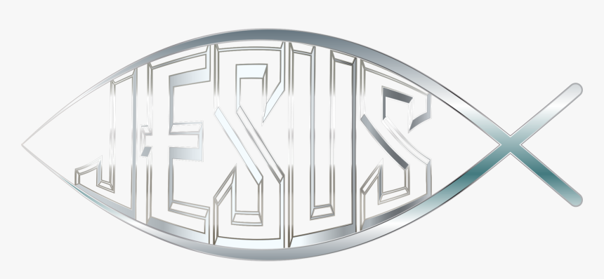 Oval,logo,ichthys - Transparent Jesus Fish Symbol, HD Png Download