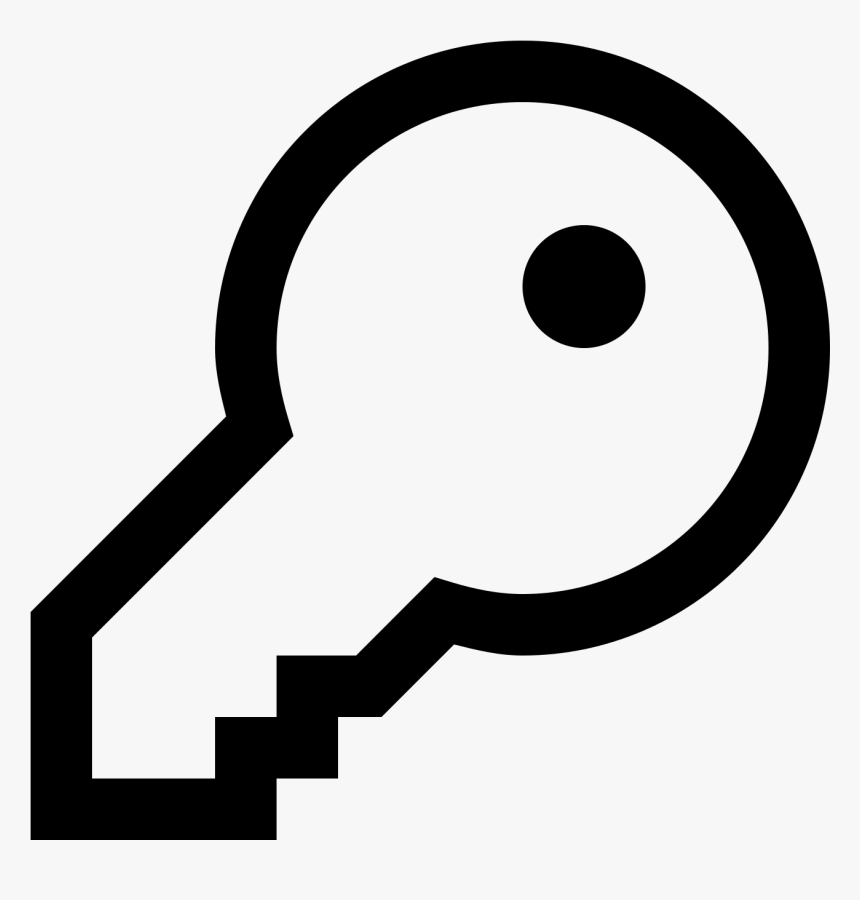 Computer Icons Access Control - Black And White Photo Key, HD Png Download