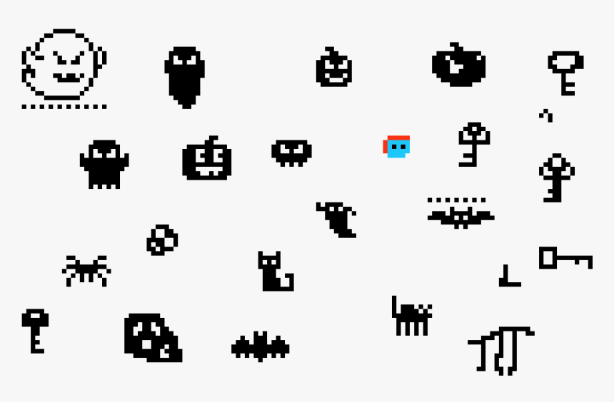 Spooky Pixel Art Fonts, HD Png Download