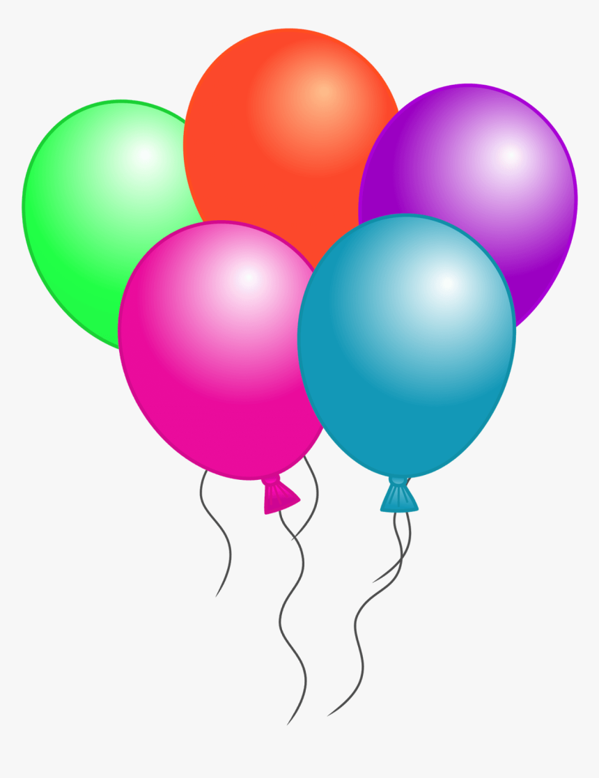 Free Birthday Balloon Clip Art Free Clipart Images - Balloon Clipart, HD Png Download