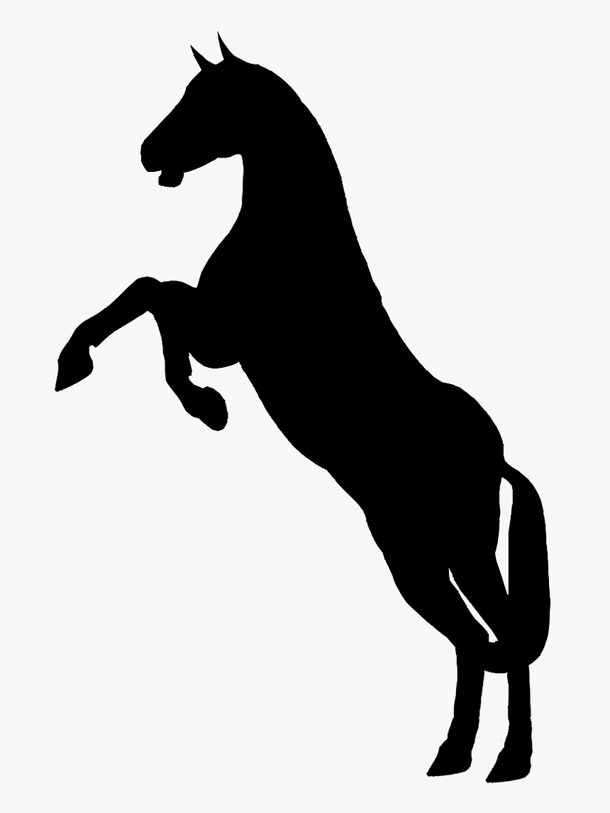 Silhouette Animal Horse - Horse Black And White Png, Transparent Png