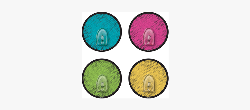 Chalkboard Brights Dots Clingy Thingies Hooks - Circle, HD Png Download