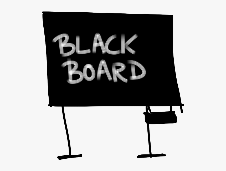 Board Blackboard Chalk Free Picture - Banner, HD Png Download