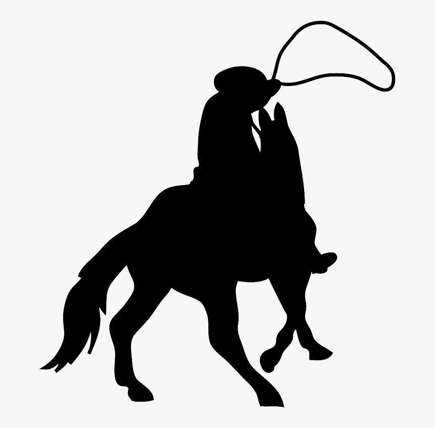 Cowboy Silhouette Png Image - Transparent Background Cowboy Silhouette, Png Download