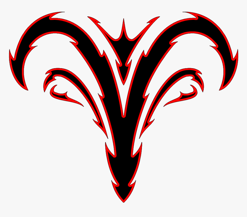 Transparent Tribal Tattoo Png - Tribal Aries Tattoo Designs, Png Download