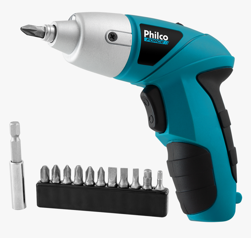 Handheld Power Drill , Png Download - Parafusadeira Philco Force Ppf01mf, Transparent Png