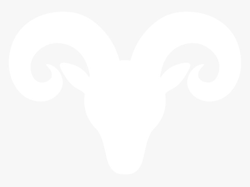Aries Vector Silhouette - Ram Horns Silhouette Png, Transparent Png