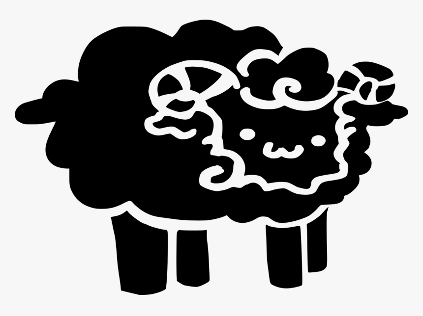Zodiac, Aries, Ram, Black - Illustration, HD Png Download