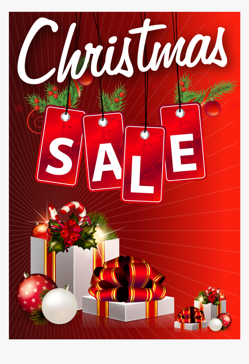 Christmas Sale Poster 
 Title Christmas Sale Poster - Xmas Sale, HD Png Download