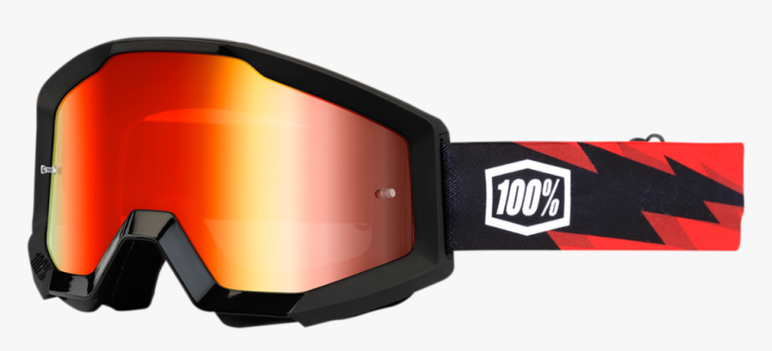 100% Slash Strata Goggle W/red Mirror Lens - 100% Strata Slash, HD Png Download