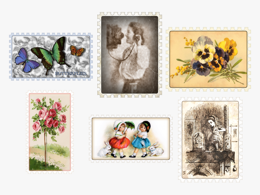 Transparent Vintage Postage Stamp Png - Malayalis In Stamp, Png Download