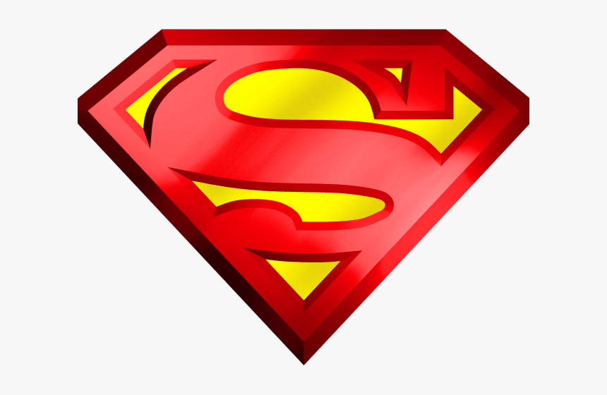 Superman Clipart 3d Png - Logo De Superman En Png, Transparent Png